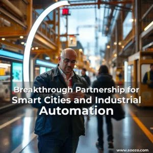 Artistic representation for Breakthrough Partnership for Smart Cities and Industrial Automation