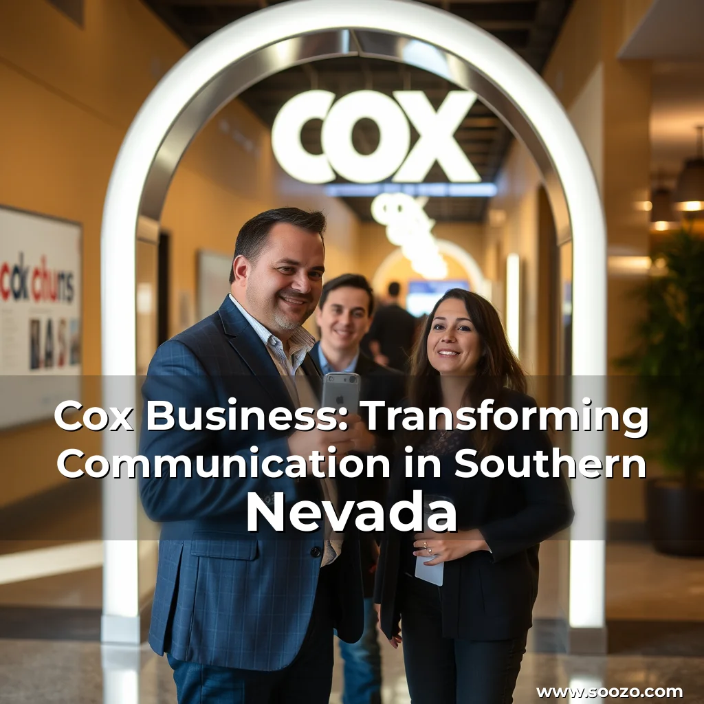 Artistic representation for Cox Business: Transforming Communication in Southern Nevada