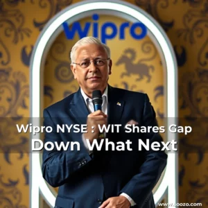 Artistic representation for Wipro NYSE : WIT Shares Gap Down What Next
