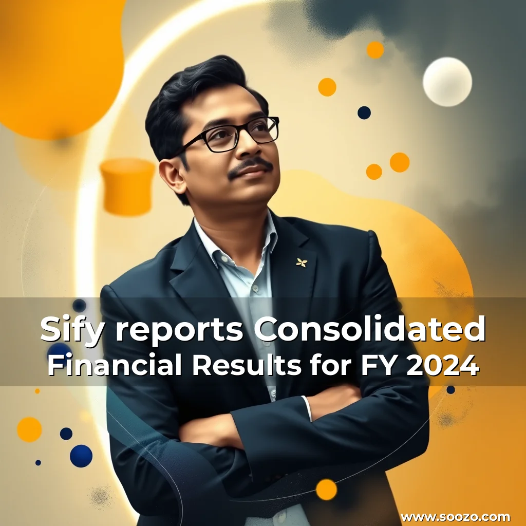 Artistic representation for Sify reports Consolidated Financial Results for FY 2024