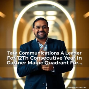Artistic representation for Tata Communications A Leader For 12Th Consecutive Year In Gartner Magic Quadrant For Unified Communications And Collaboration Platforms 2023!