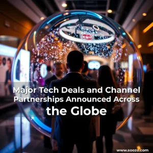 Artistic representation for Major Tech Deals and Channel Partnerships Announced Across the Globe