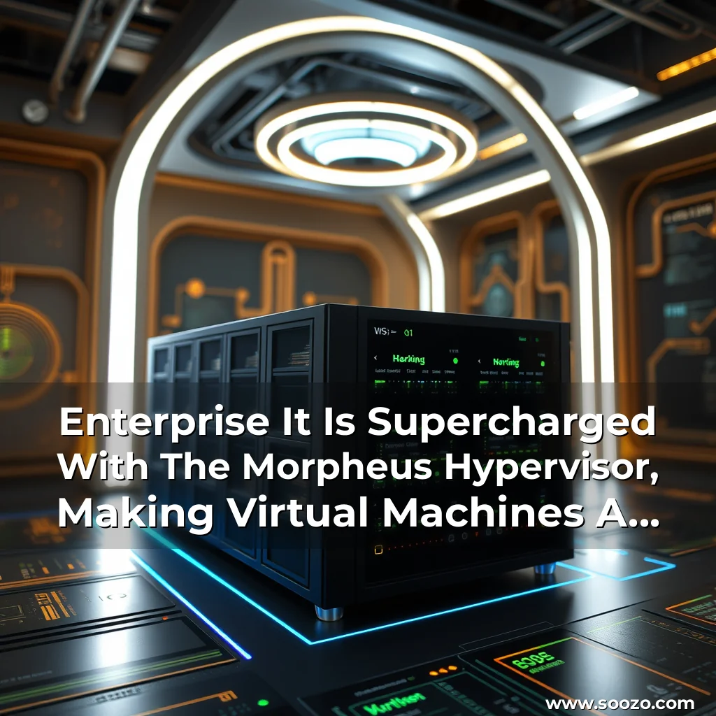 Artistic representation for Enterprise It Is Supercharged With The Morpheus Hypervisor, Making Virtual Machines A Breeze!