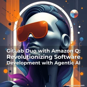 Artistic representation for GitLab Duo with Amazon Q: Revolutionizing Software Development with Agentic AI