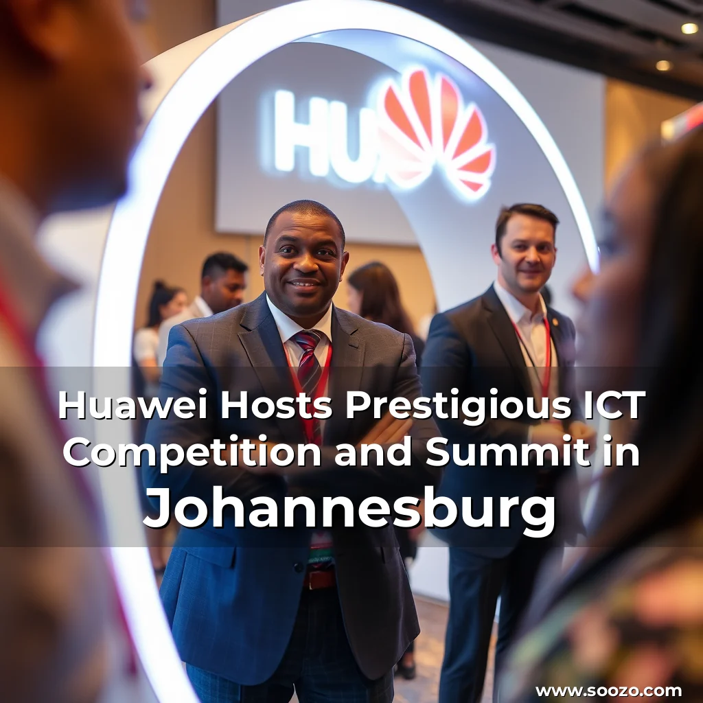 Artistic representation for Huawei Hosts Prestigious ICT Competition and Summit in Johannesburg