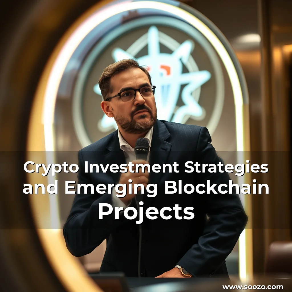 Artistic representation for Crypto Investment Strategies and Emerging Blockchain Projects