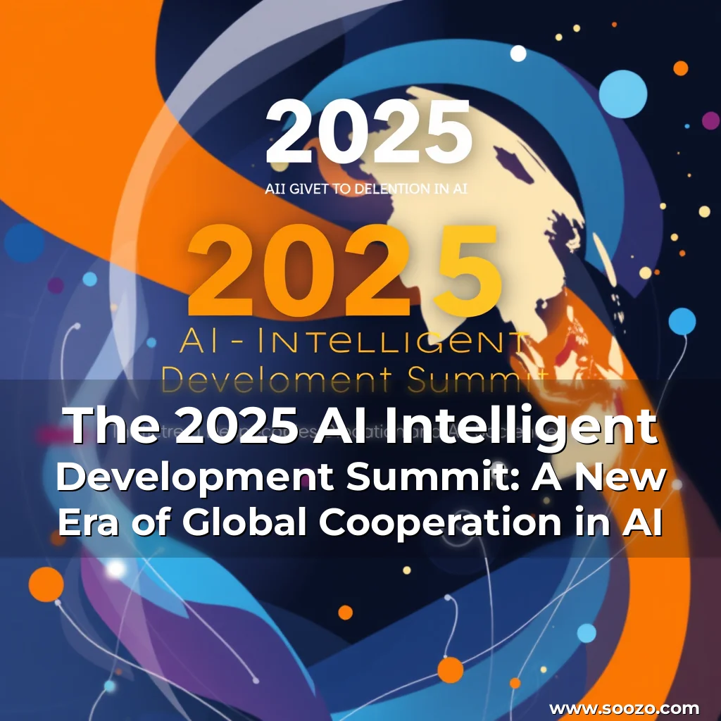 Artistic representation for The 2025 AI Intelligent Development Summit: A New Era of Global Cooperation in AI