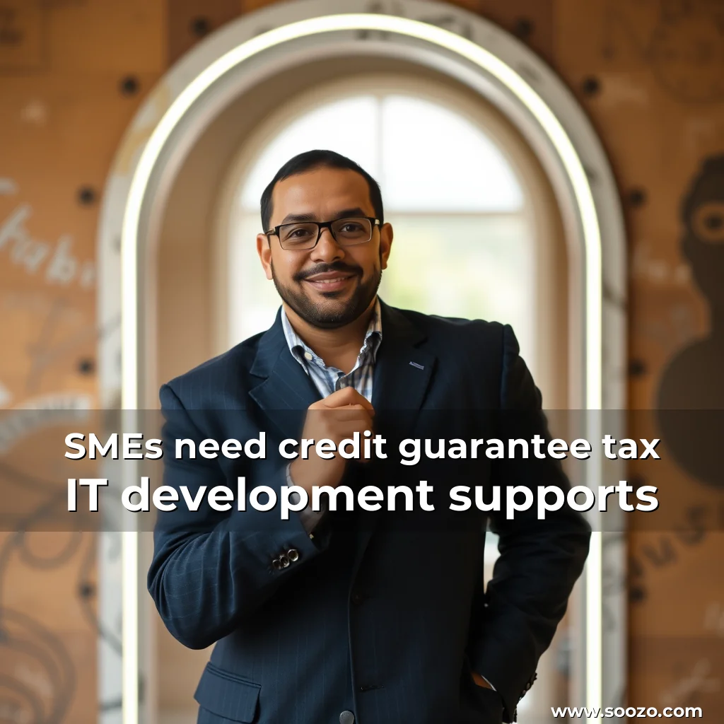 Artistic representation for SMEs need credit guarantee tax IT development supports