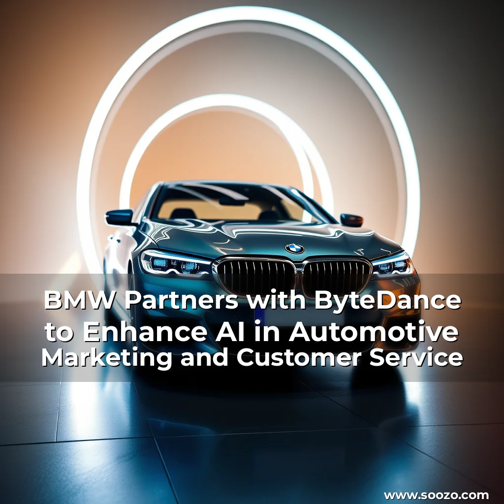 Artistic representation for BMW Partners with ByteDance to Enhance AI in Automotive Marketing and Customer Service