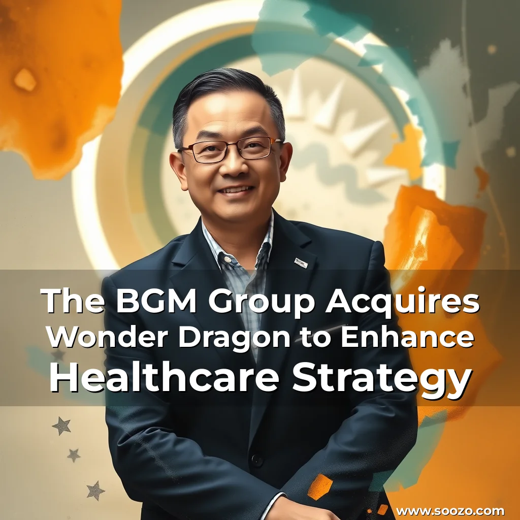 Artistic representation for The BGM Group Acquires Wonder Dragon to Enhance Healthcare Strategy