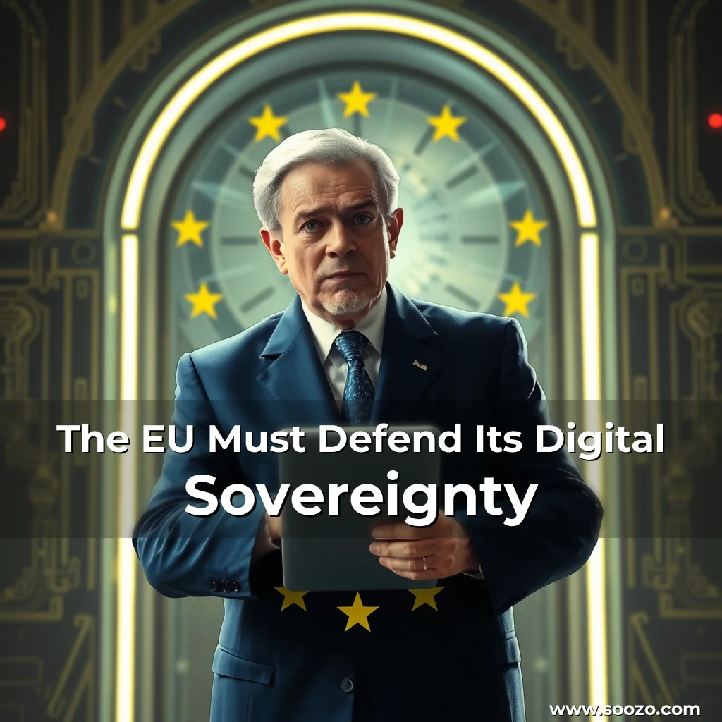 Artistic representation for The EU Must Defend Its Digital Sovereignty