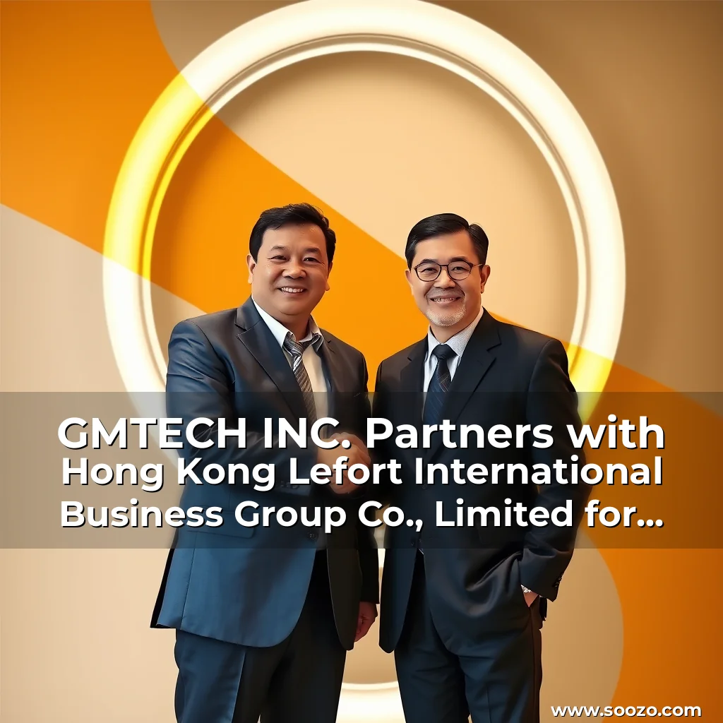 Read more about the article GMTECH INC. Partners with Hong Kong Lefort International Business Group Co., Limited for Strategic Cooperation