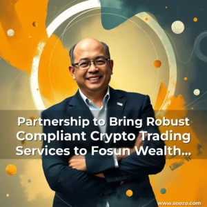 Artistic representation for Partnership to Bring Robust Compliant Crypto Trading Services to Fosun Wealth Holdings