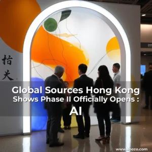 Artistic representation for Global Sources Hong Kong Shows Phase II Officially Opens : AI
