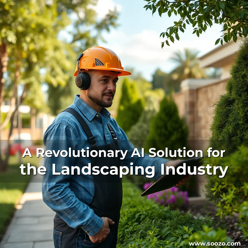 Artistic representation for A Revolutionary AI Solution for the Landscaping Industry