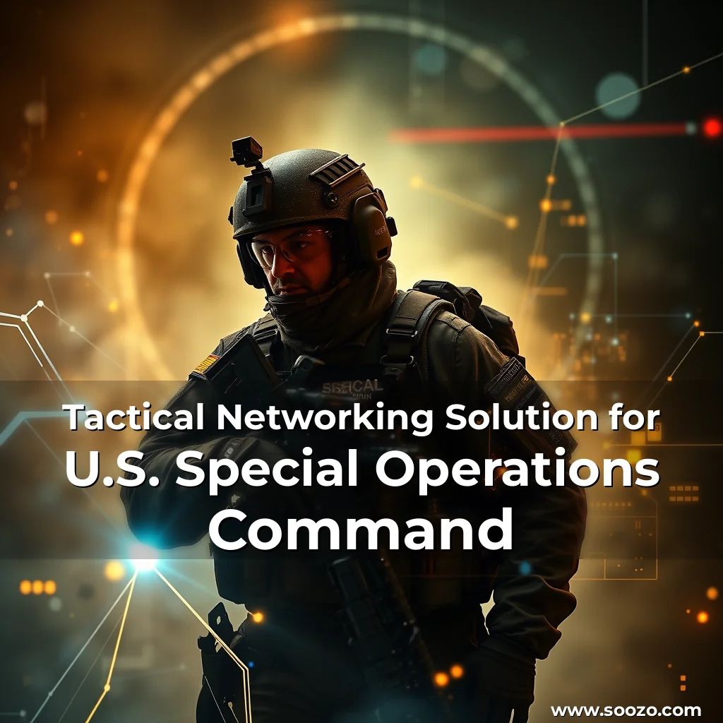 Artistic representation for Tactical Networking Solution for U.S. Special Operations Command