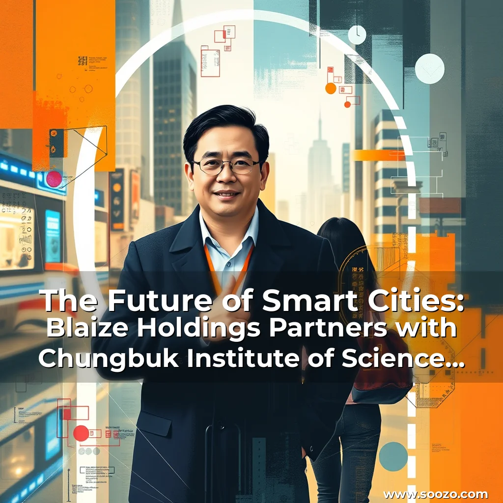 Artistic representation for The Future of Smart Cities: Blaize Holdings Partners with Chungbuk Institute of Science and Technology