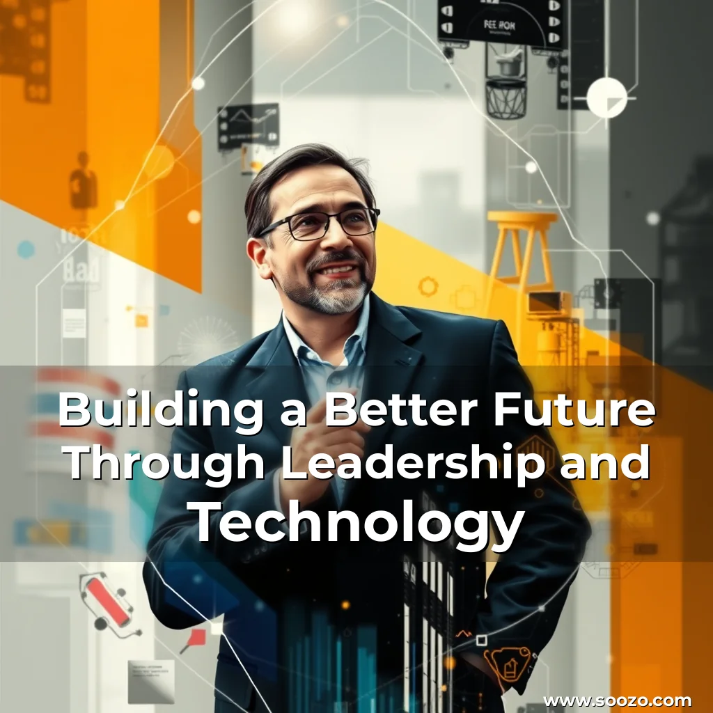 Artistic representation for Building a Better Future Through Leadership and Technology