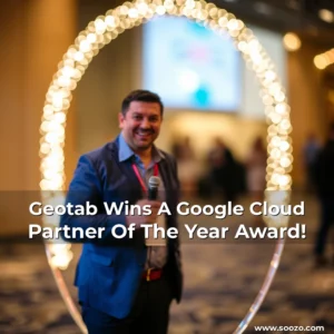 Artistic representation for Geotab Wins A Google Cloud Partner Of The Year Award!
