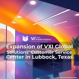Artistic representation for Expansion of VXI Global Solutions' Customer Service Center in Lubbock, Texas