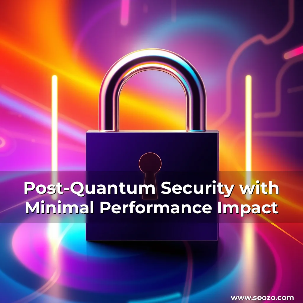 Artistic representation for Post-Quantum Security with Minimal Performance Impact