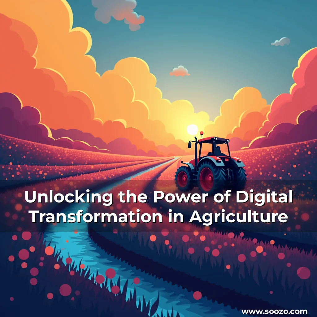 Artistic representation for Unlocking the Power of Digital Transformation in Agriculture