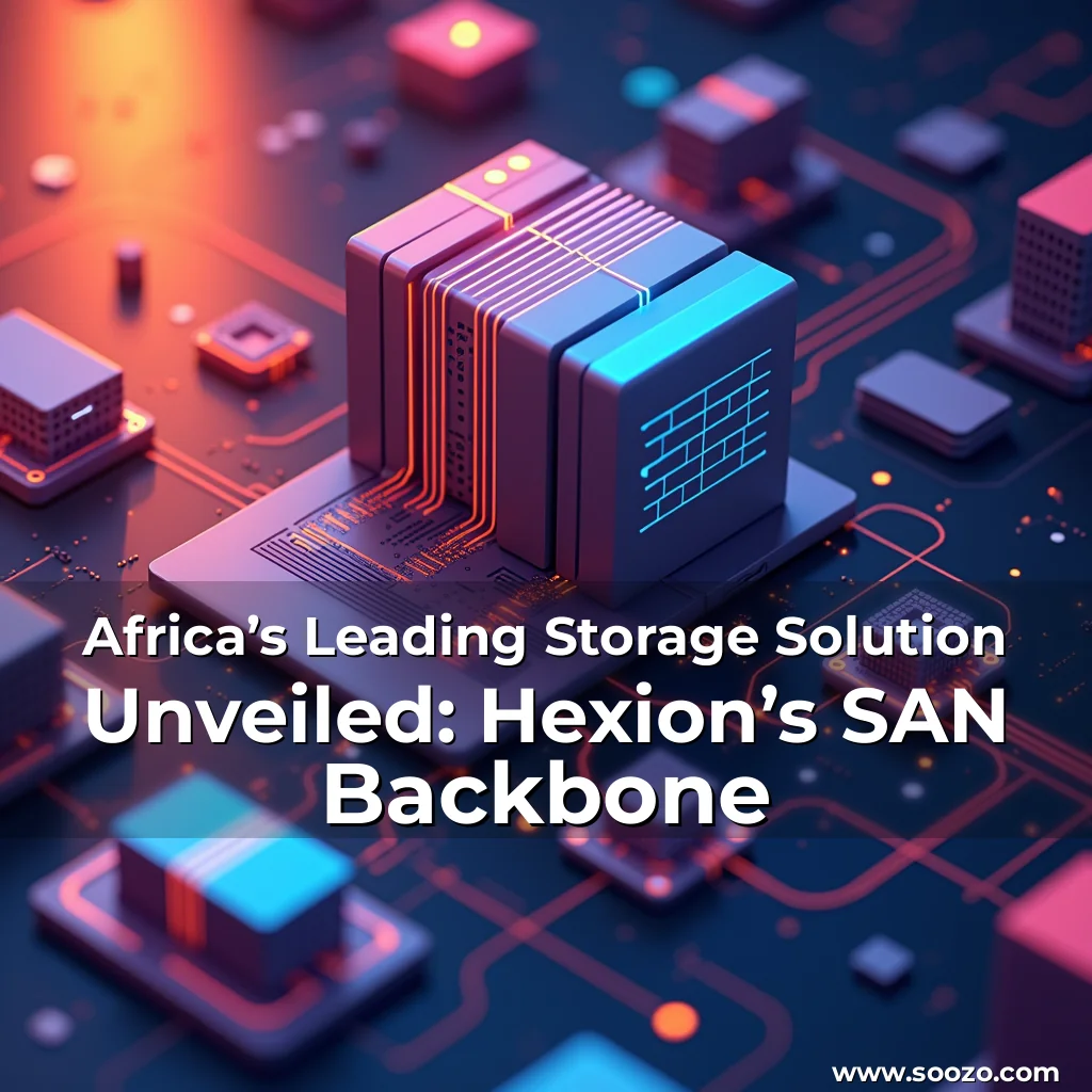 Artistic representation for Africa’s Leading Storage Solution Unveiled: Hexion’s SAN Backbone