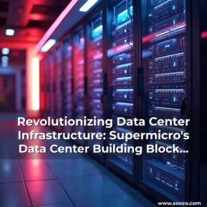 Artistic representation for Revolutionizing Data Center Infrastructure: Supermicro's Data Center Building Block Solutions (DCBBS)
