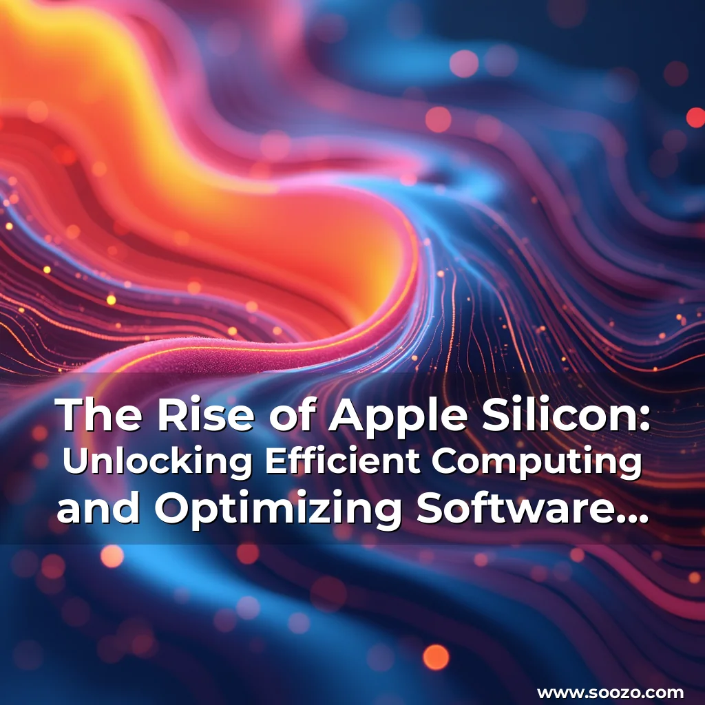 Artistic representation for The Rise of Apple Silicon: Unlocking Efficient Computing and Optimizing Software Solutions