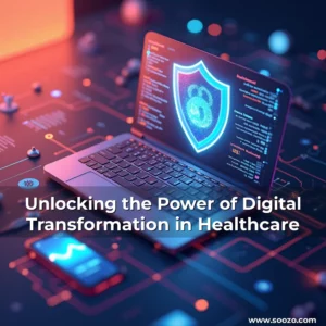 Artistic representation for Unlocking the Power of Digital Transformation in Healthcare