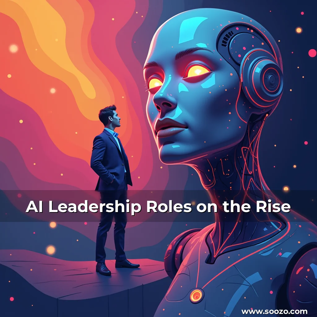 Artistic representation for AI Leadership Roles on the Rise