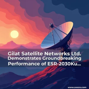 Artistic representation for Gilat Satellite Networks Ltd. Demonstrates Groundbreaking Performance of ESR-2030Ku Electronically Steered Antenna