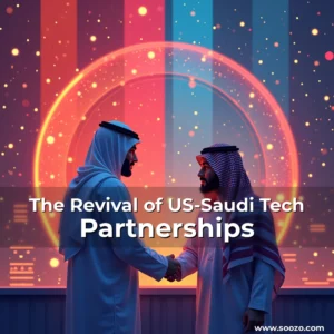 Artistic representation for The Revival of US-Saudi Tech Partnerships