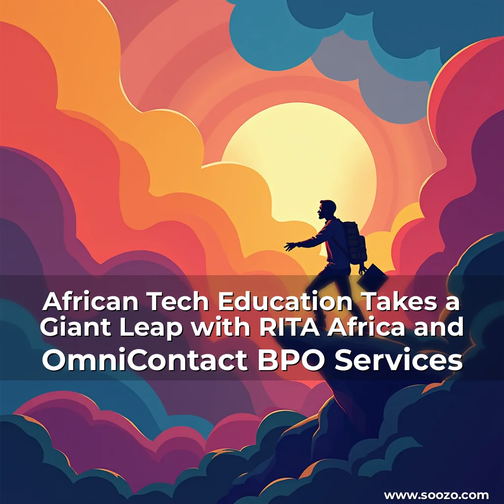 Artistic representation for African Tech Education Takes a Giant Leap with RITA Africa and OmniContact BPO Services