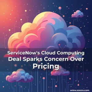 Artistic representation for ServiceNow's Cloud Computing Deal Sparks Concern Over Pricing