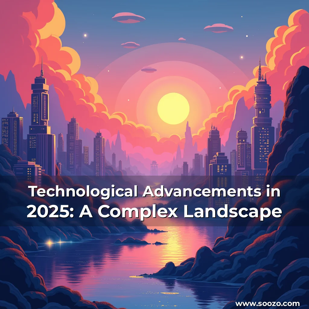 Artistic representation for Technological Advancements in 2025: A Complex Landscape