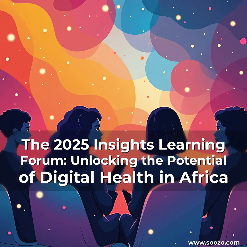 Artistic representation for The 2025 Insights Learning Forum: Unlocking the Potential of Digital Health in Africa