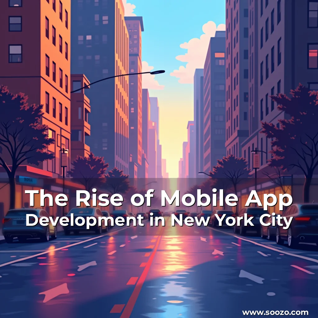 Artistic representation for The Rise of Mobile App Development in New York City