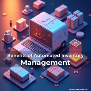 Artistic representation for Benefits of Automated Inventory Management