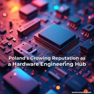 Artistic representation for Poland's Growing Reputation as a Hardware Engineering Hub