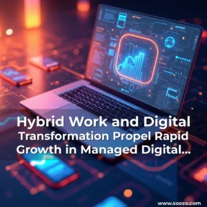 Artistic representation for Hybrid Work and Digital Transformation Propel Rapid Growth in Managed Digital Workplace Services Market