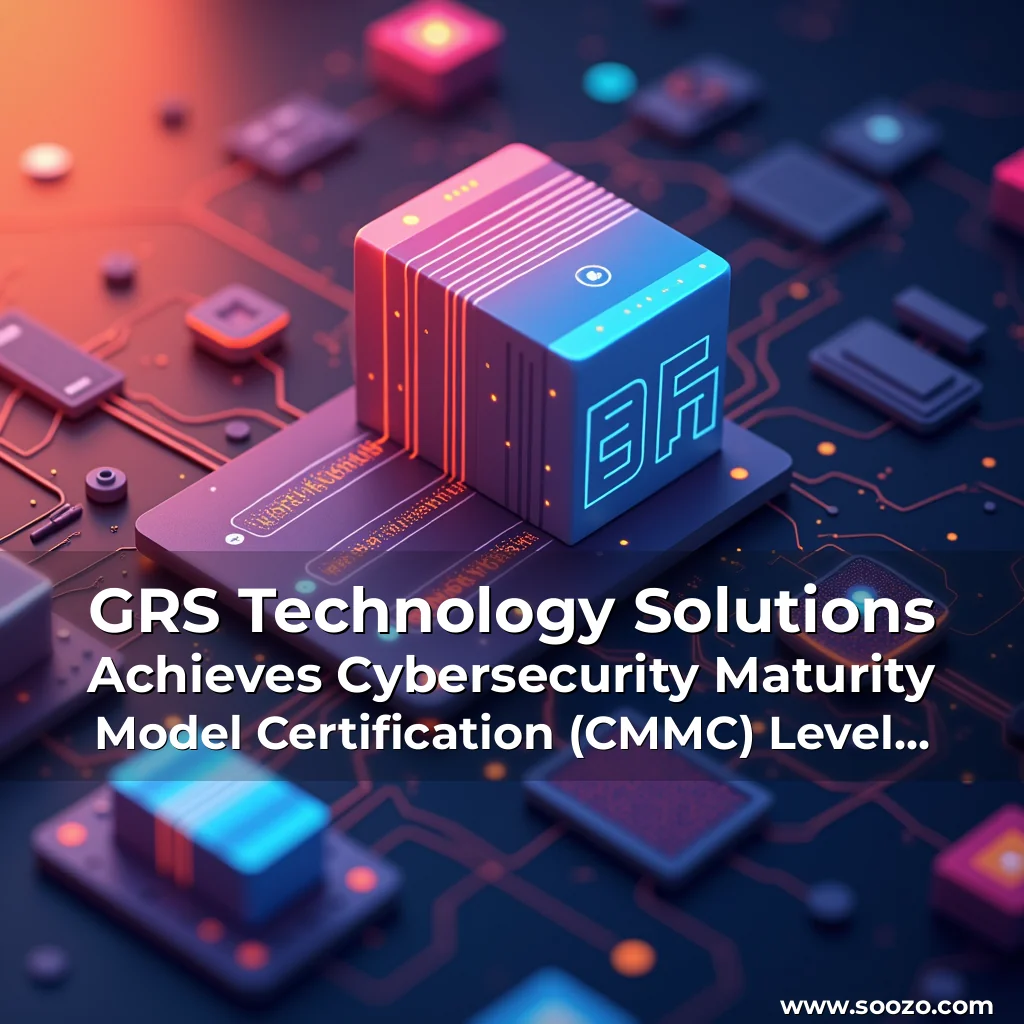 Artistic representation for GRS Technology Solutions Achieves Cybersecurity Maturity Model Certification (CMMC) Level 2