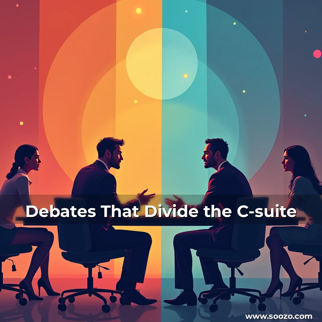 Artistic representation for Debates That Divide the C-suite