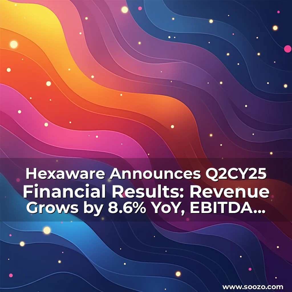 Artistic representation for Hexaware Announces Q2CY25 Financial Results: Revenue Grows by 8.6% YoY, EBITDA Expands by 156 bps YoY