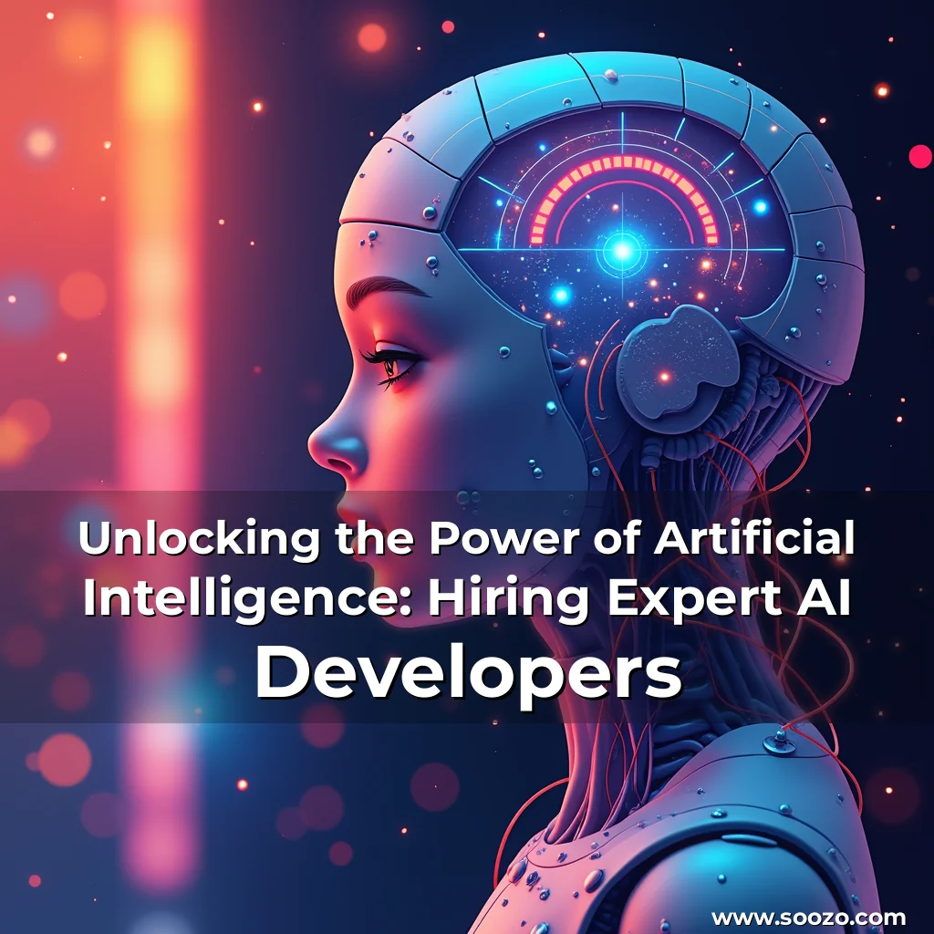 Artistic representation for Unlocking the Power of Artificial Intelligence: Hiring Expert AI Developers