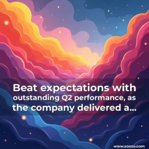Artistic representation for Beat expectations with outstanding Q2 performance, as the company delivered a significant boost to its shareholders with 10% higher dividend and maintained its net-zero by 2050 promise