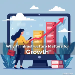 Artistic representation for Why IT Infrastructure Matters for Growth