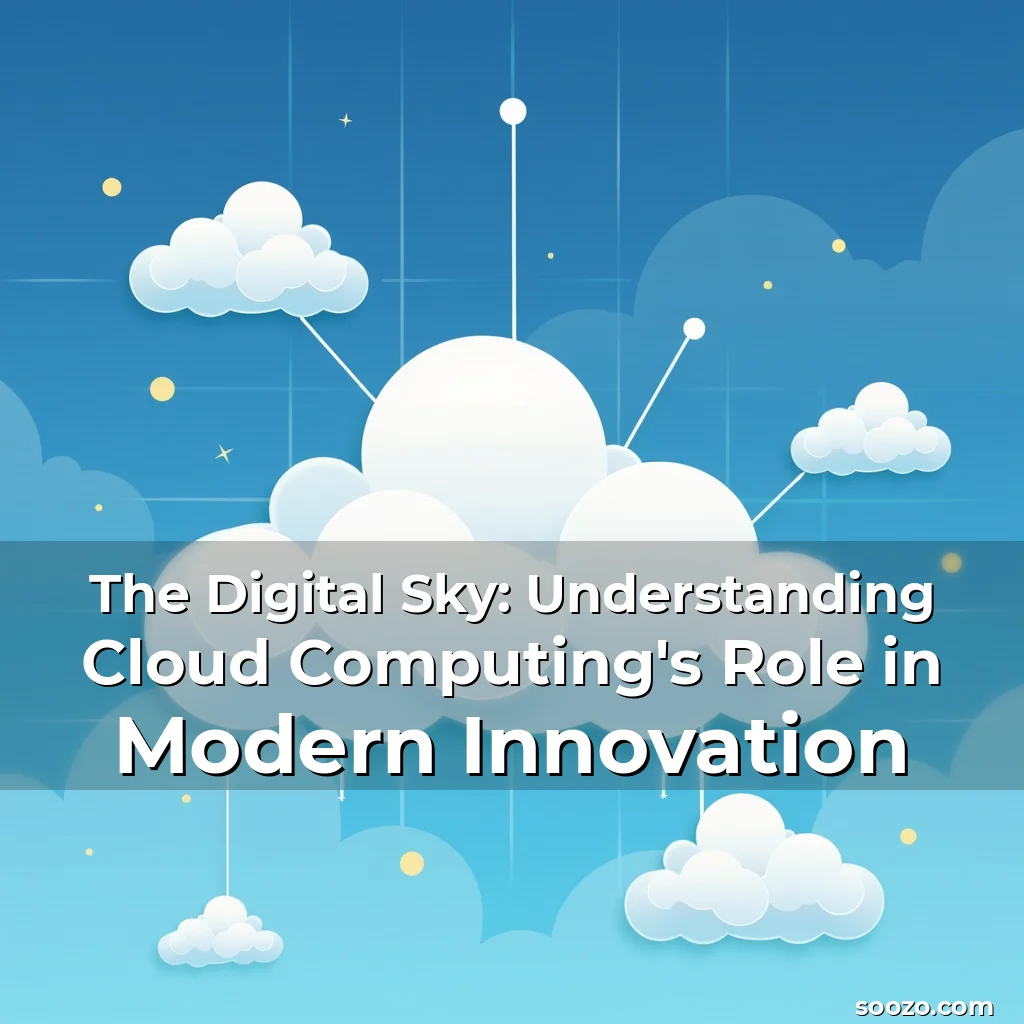Artistic representation for The Digital Sky: Understanding Cloud Computing's Role in Modern Innovation